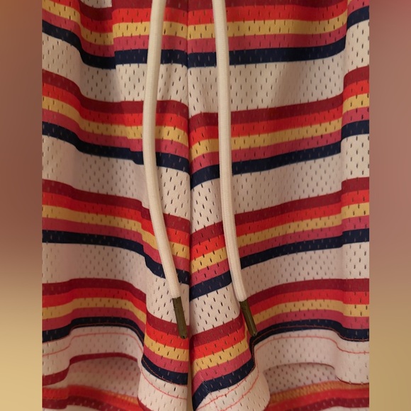 Ryoko Rain Stranger Things Rainbow Striped Athletic‎ Shorts Size AXL - Picture 4 of 10